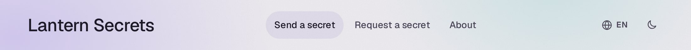 The header with the name “Lantern Secrets” in place of the Gone wordmark